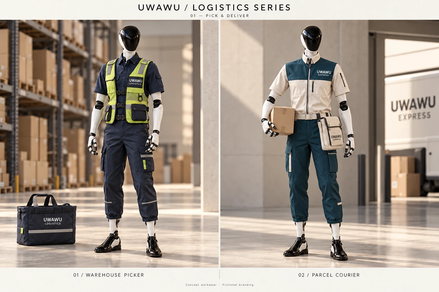 The Parcel Courier shown in the Pick & Deliver two-look board
