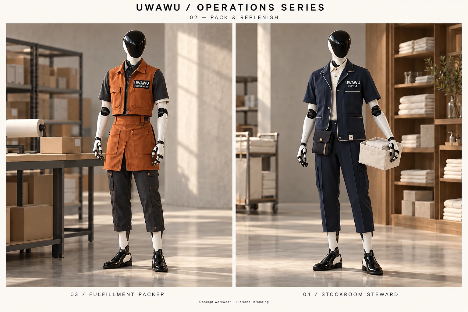 The Stockroom Steward shown in the Pack & Replenish two-look board